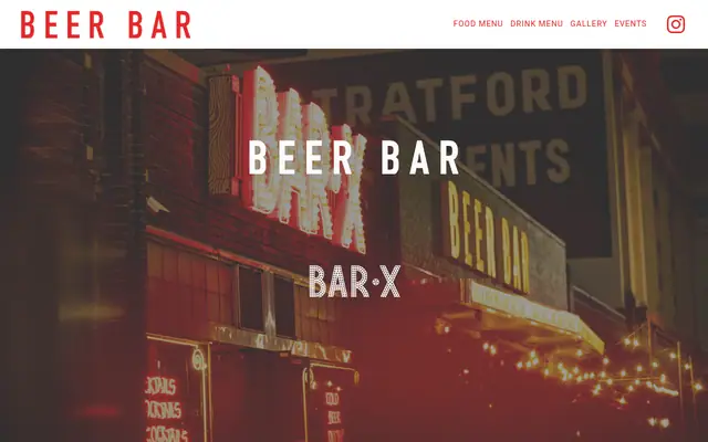 Homepage of Beer Bar