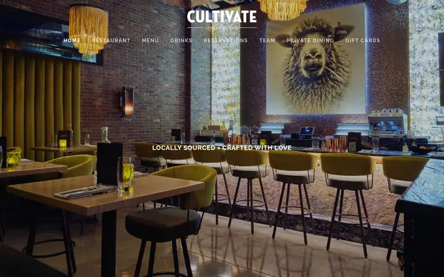 Homepage of Cultivate Craft Kitchen