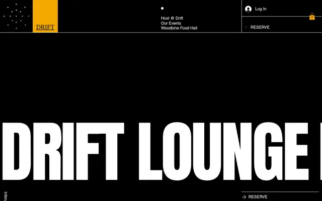 Homepage of Drift Lounge