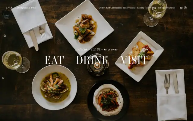 Homepage of Eva