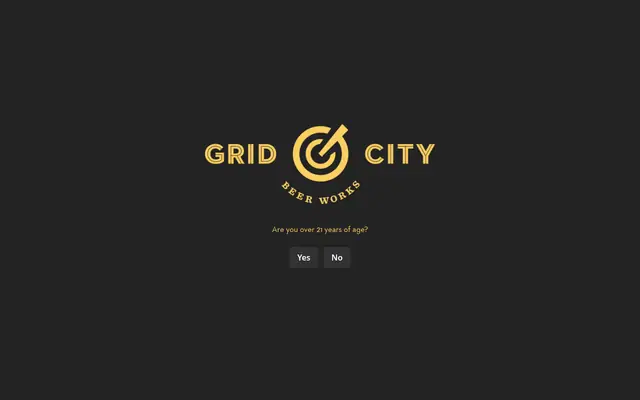Homepage of Grid City Beer Works