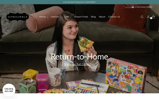 Homepage of Hip & Humble — 9th & 9th