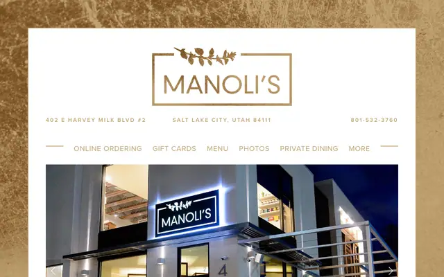 Homepage of Manoli’s