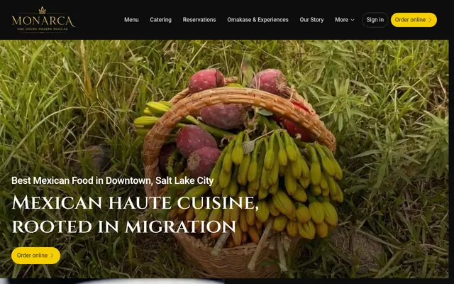 Homepage of Monarca