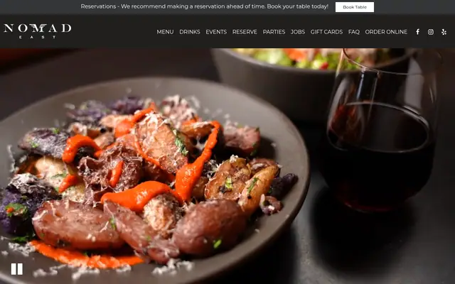 Homepage of Nomad East