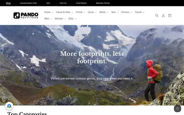 Homepage of Pando Refitters