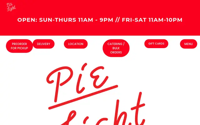 Homepage of Pie Fight