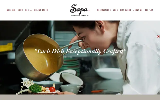 Homepage of Sapa