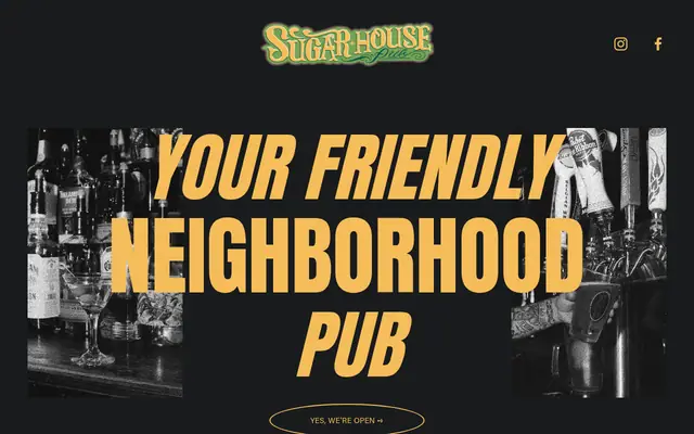 Homepage of Sugar House Pub