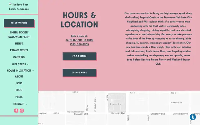 Homepage of Sunday’s Best
