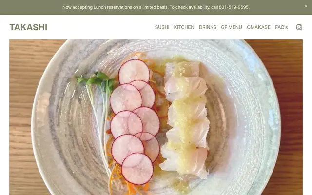 Homepage of Takashi
