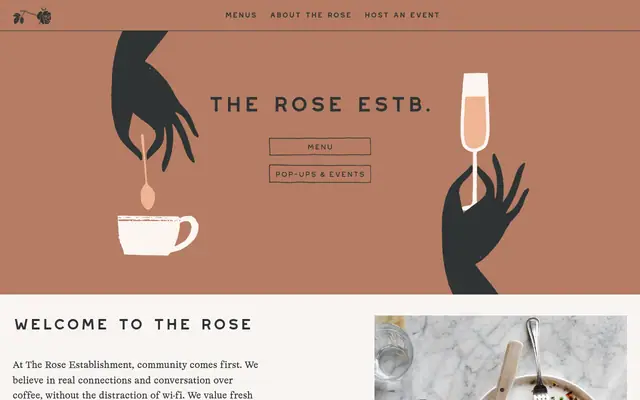 Homepage of The Rose Establishment