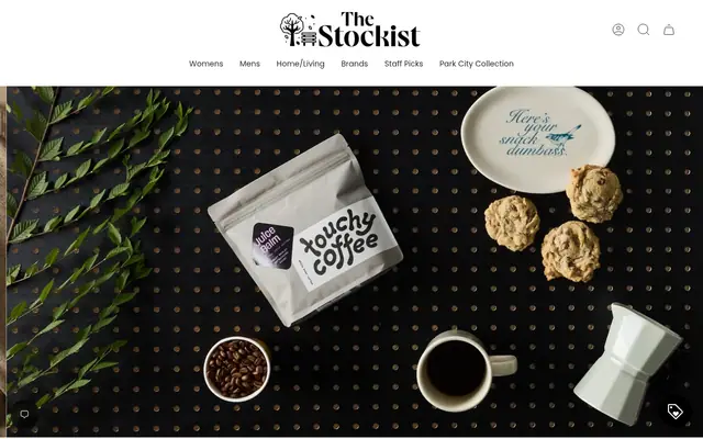 Homepage of The Stockist
