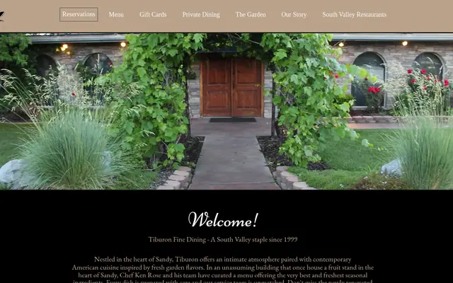 Homepage of Tiburon Fine Dining