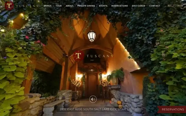 Homepage of Tuscany