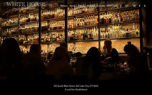 Homepage of White Horse Spirits & Kitchen