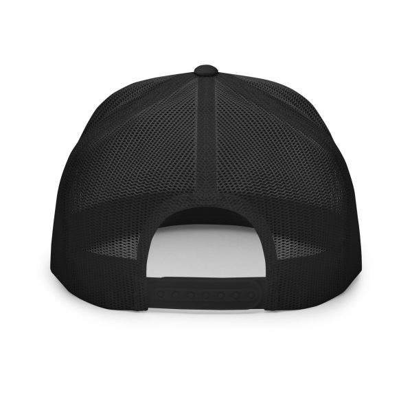 I ❤️ SLC – Premium Flat-Bill Trucker Hat (Black/White) - Image 2