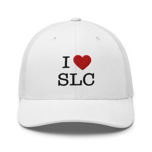 I ❤️ SLC – Classic Trucker Hat (White)