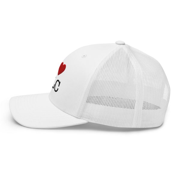 I ❤️ SLC – Classic Trucker Hat (White) - Image 3