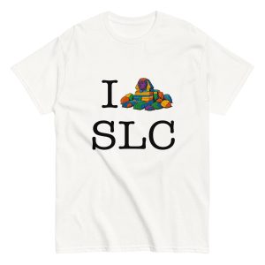 I ❤️ Statues – Rainbow Sphinx Tee (White)
