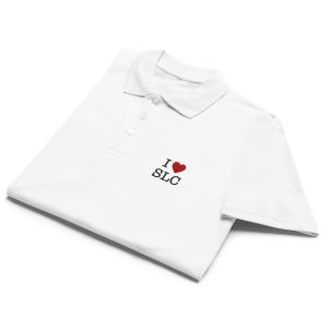 I ❤️ SLC – Classic Cotton Polo (White)