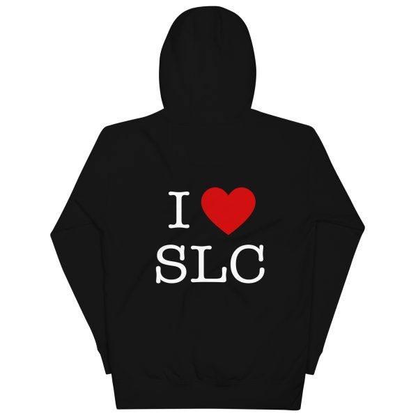 I Heart Salt Lake City Black Unisex Hoodie - Image 2